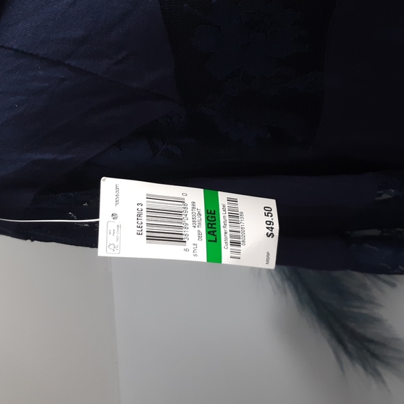 Blue cotton lace top - Picture 5 of 6